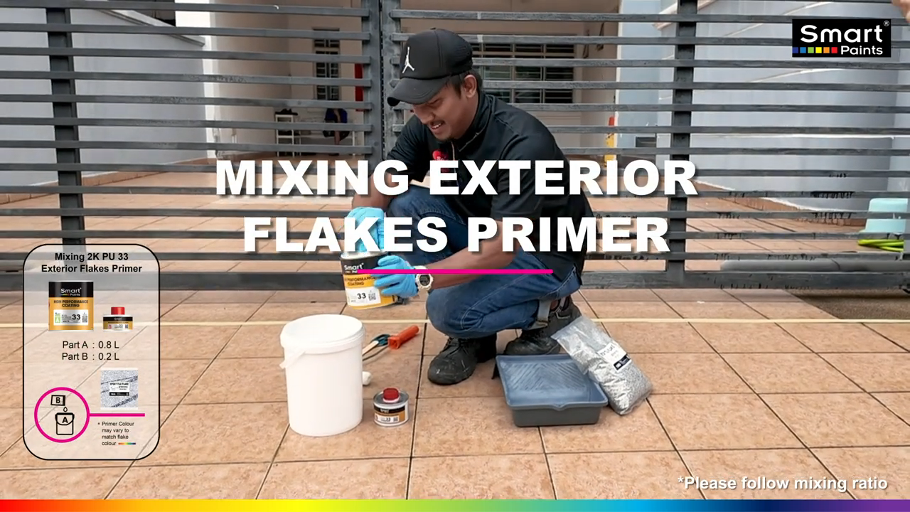 Smart Epoxy Tile Flakes Exterior Set