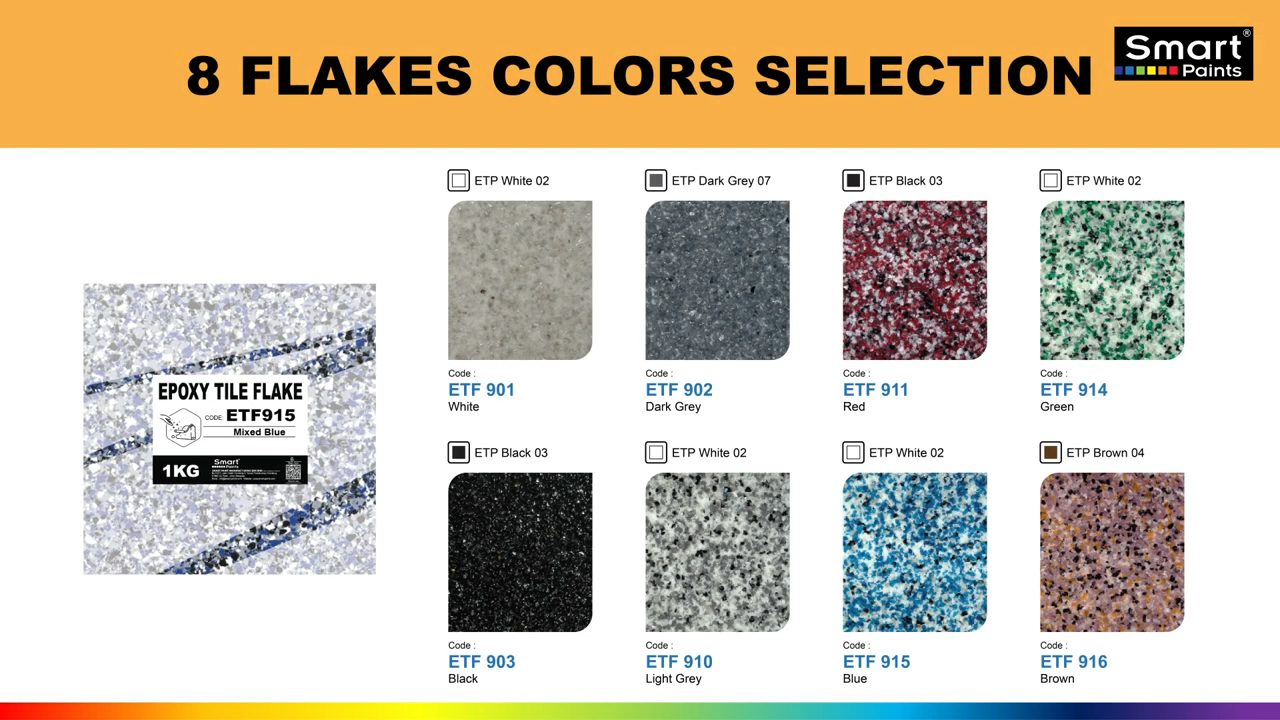 Smart Epoxy Tile Flakes Interior Set