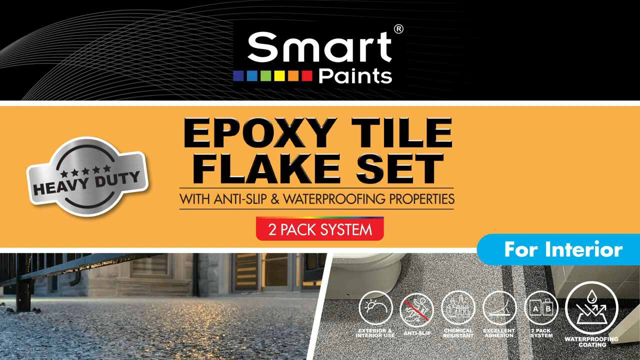 Smart Epoxy Tile Flakes Interior Set
