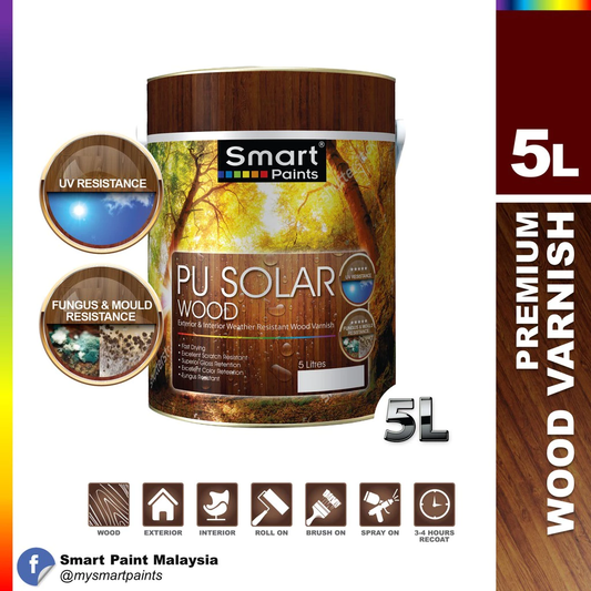 Smart PU Solar Wood (1LT, 5LT) (Bases Gloss, Satin)